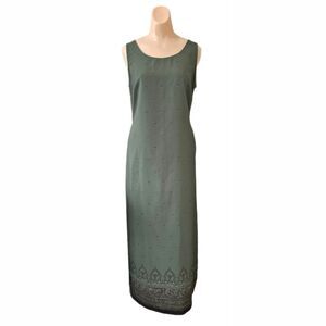 Studio Works Womens Maxi Dress Small Green